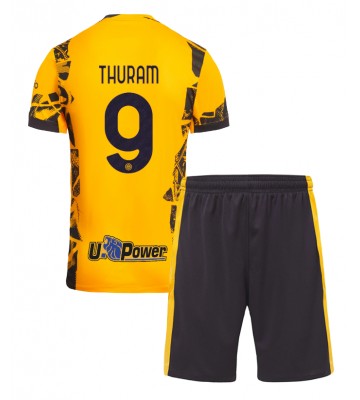 Inter Milan Marcus Thuram #9 Tercera Equipación Niños 2024-25 Manga Corta (+ Pantalones cortos)